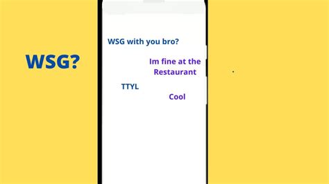 wsg mean in text|WSG Meaning in Text, and How to Use It in Text Messages